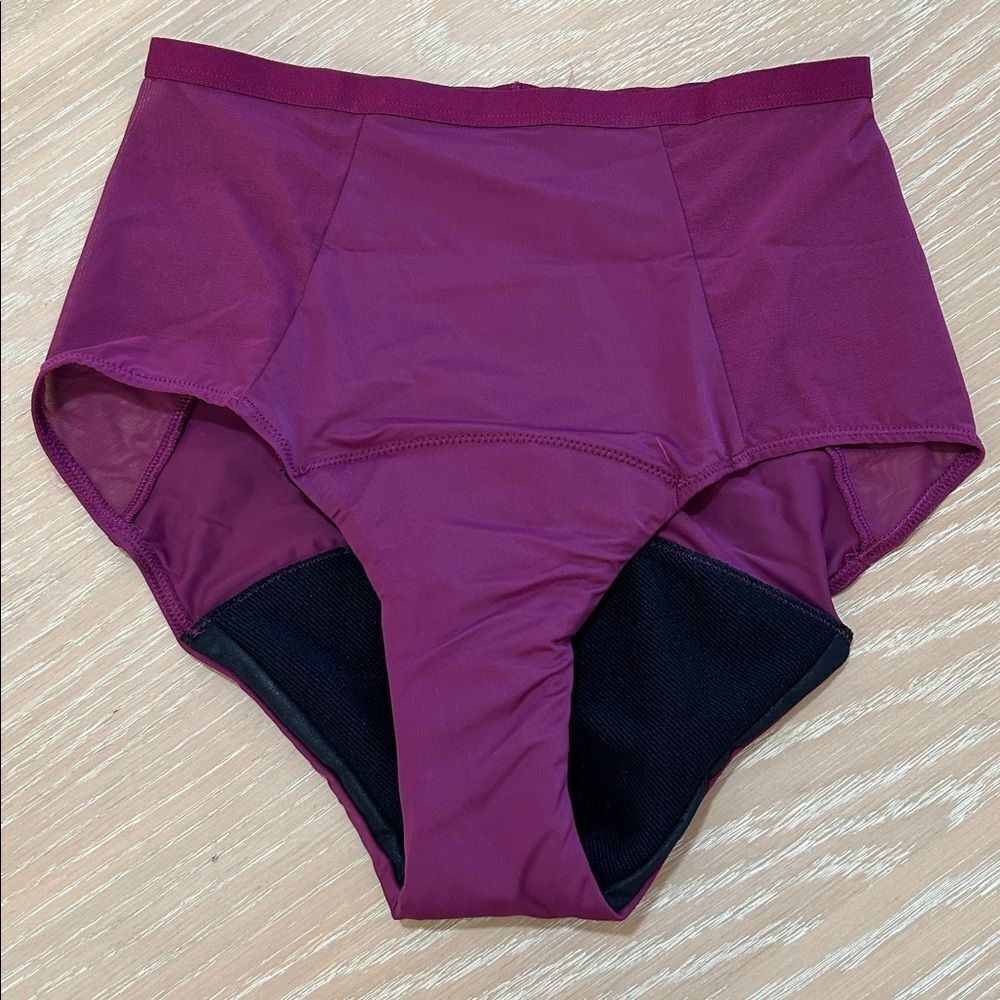 THINX Comfort Stretch Hi-Waist leakproof period underwear, Plum, size Small, NWT